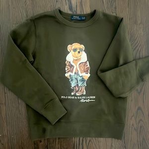 RALPH LAUREN POLO BEAR SWEATSHIRT SWEATER XS WOMENS
